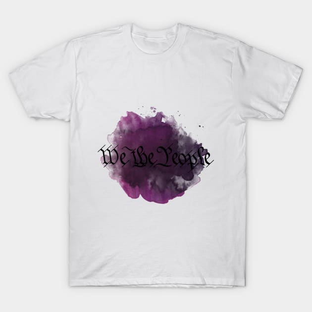 We The People Purple T-Shirt by Digital.arrior.designs